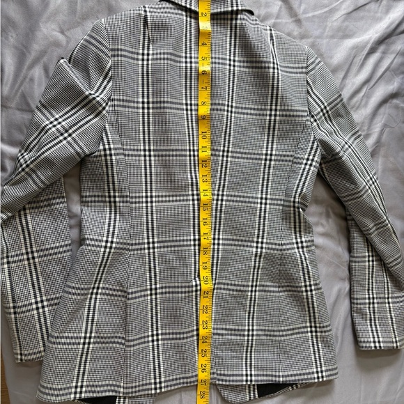 NWOT Banana Republic Black and White Checkered Blazer - Picture 7 of 7